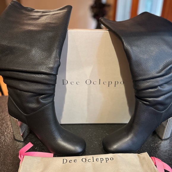 Dee Ocleppo Black Heeled Boots